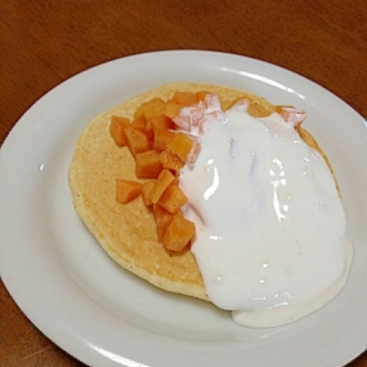 パンケーキ 柿とホイップクリーム レシピ 作り方 By Tukuyo93 楽天レシピ パンケーキ 柿とホイップクリーム レシピ 作り方 By Tukuyo93 楽天レシピ